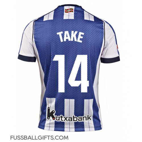 Real Sociedad Takefusa Kubo #14 Fußballbekleidung Heimtrikot 2025-26 Kurzarm